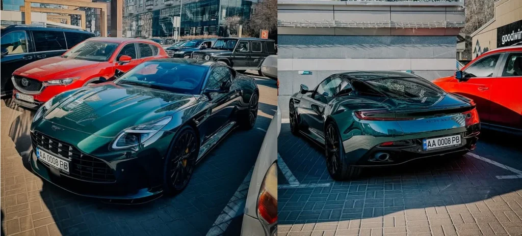 Aston Martin за 200 000 євро помітили на вулицях Києва
