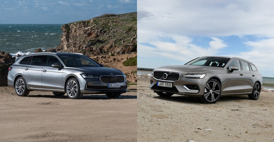 Skoda Superb Combi 2.0 TSI 204 к.с. проти Volvo V60 2.0 B4 Mild-Hybrid 197 к.с